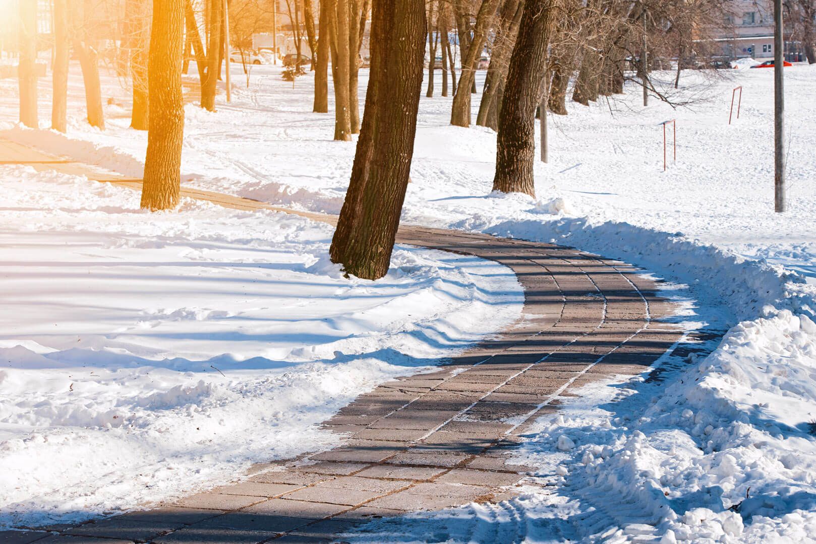 Ein geräumter Weg